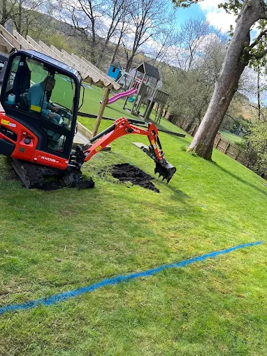 Garden transformation landscaping project in progress